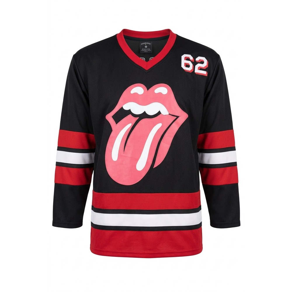 Rolling Stones Jersey Signature Tongue 62 Sewn 2017 Tour Mens Medium  Stitched